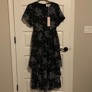 Jessakae Black and White Maxi Dress size Medium